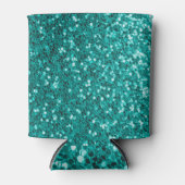 Turquoise Sparkles: Bright Close-up Foundation Blikjeskoeler (Voorkant)