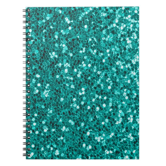 Turquoise Sparkles: Bright Close-up Foundation Notitieboek (Voorkant)