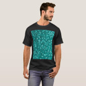 Turquoise Sparkles: Bright Close-up Foundation T-shirt (Voorkant volledig)