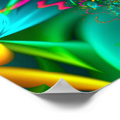 Turquoise Spiral Poster (Hoek)