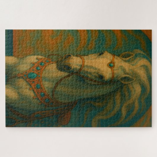 Turquoise Spirit, The dancing Horse Legpuzzel (Horizontaal)