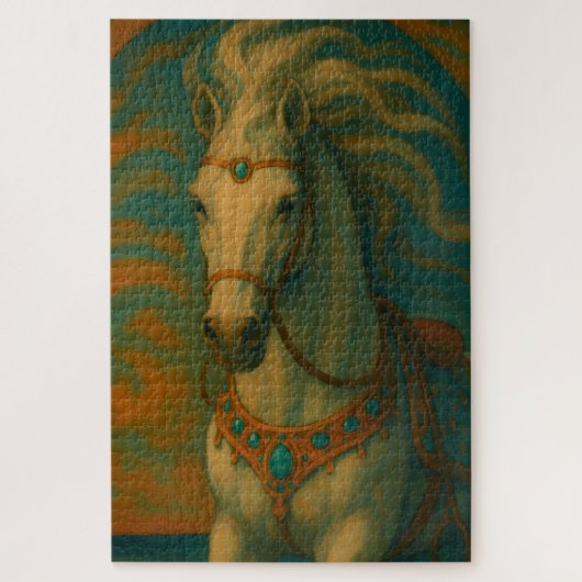 Turquoise Spirit, The dancing Horse Legpuzzel (Verticaal)