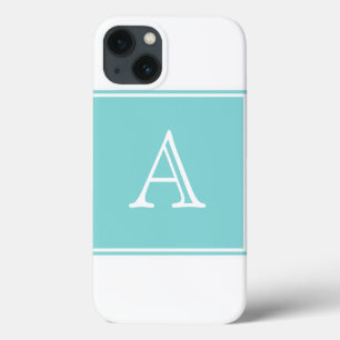 Turquoise Square Monogram Case-Mate iPhone Case
