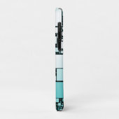 Turquoise Squared iPhone / iPad Case (Achterkant/links)