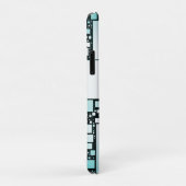 Turquoise Squared iPhone / iPad Case (Achterkant/rechts)