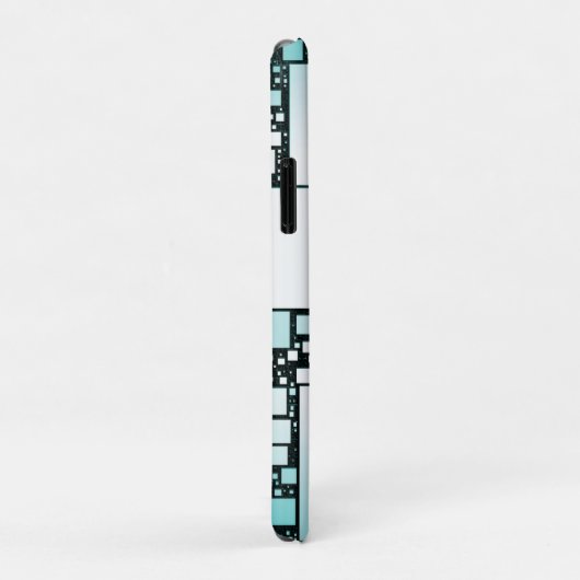 Turquoise Squared iPhone / iPad Case (Achterkant/rechts)