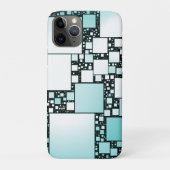 Turquoise Squared iPhone / iPad Case (Achterkant)