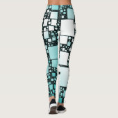 Turquoise Squared Leggings (Achterkant)