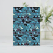 Turquoise Stained Glass Mosaic Southwest Bedankkaart (Staand voorkant)