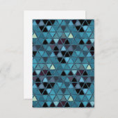 Turquoise Stained Glass Mosaic Southwest Bedankkaart (Voorkant / Achterkant)