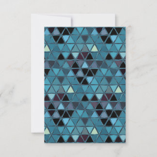 Turquoise Stained Glass Mosaic Southwest Bedankkaart