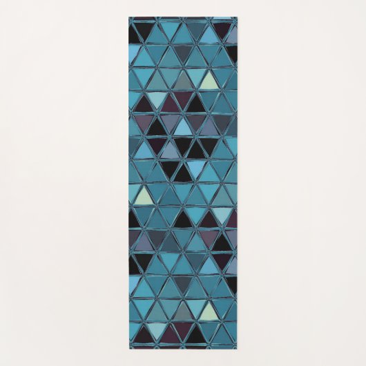 Turquoise Stained Glass Mosaic Southwest Yogamat (Voorkant)