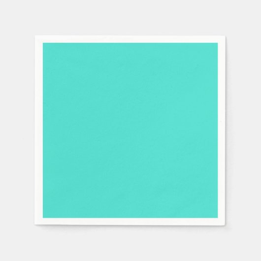 Turquoise Standard Cocktail Paper Napkin Servet (Voorkant)