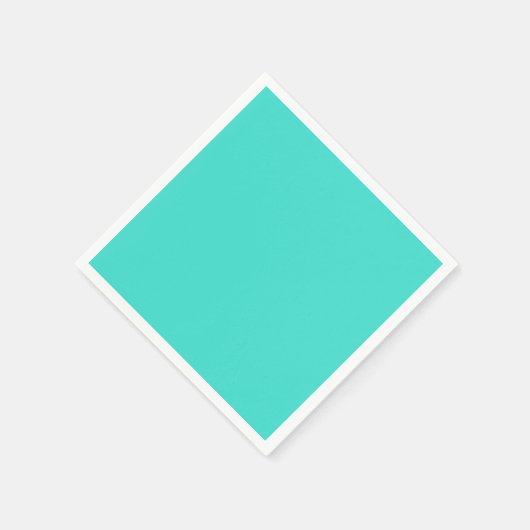 Turquoise Standard Cocktail Paper Napkin Servet (Hoek)