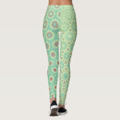 Turquoise Starburst Pattern Leggings (Achterkant)