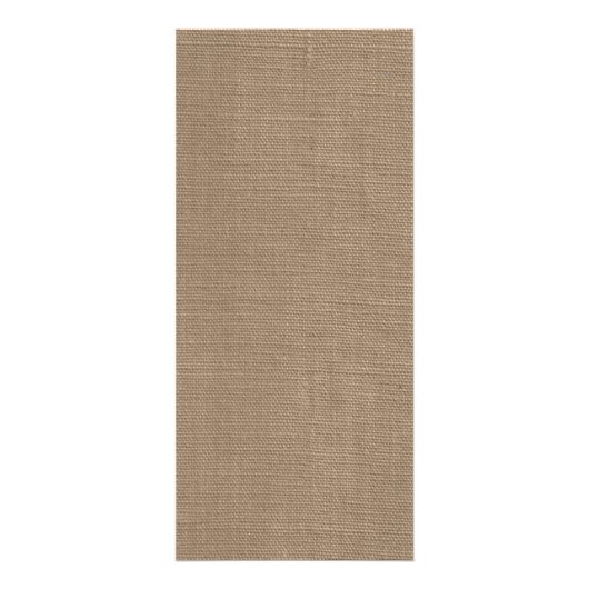 Turquoise Starfish Burlap Beach Wedding Menu (Achterkant)