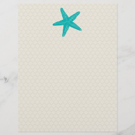 Turquoise Starfish Cancun Mexico Welkomstbrief (Achterkant)