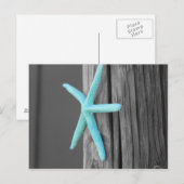 Turquoise Starfish Coastal Briefkaart (Voorkant / Achterkant)