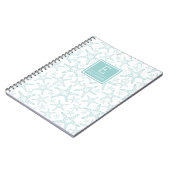 Turquoise Starfish Pattern Personalized Notitieboek (Linkerzijde)