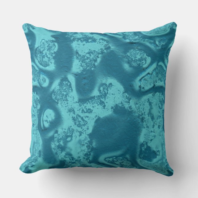 Turquoise steen kussen (Voorkant)