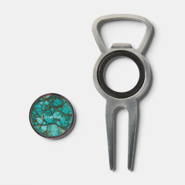 Turquoise stenen divot tool