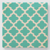 Turquoise Stenen Drank Ondersettings Geschenk Onderzetter (Voorkant)