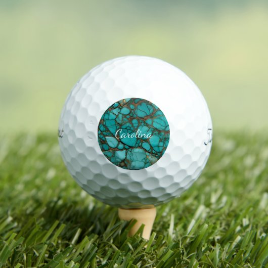 Turquoise stenen golfballen (Insitu Shirt)