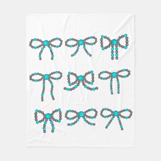 turquoise stenen mantel fleece deken (Voorkant)