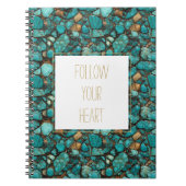 Turquoise stenen notitieboek (Voorkant)