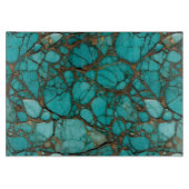 Turquoise stenen snijplank (Voorkant)