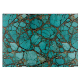 Turquoise stenen snijplank