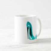 Turquoise Stiletto Shoe en Roos Koffiemok (Voorkant rechts)