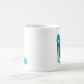 Turquoise Stiletto Shoe en Roos Koffiemok (Center)