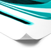 Turquoise Stiletto Shoe Print (Hoek)