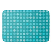 Turquoise stippen badmat (Voorkant)