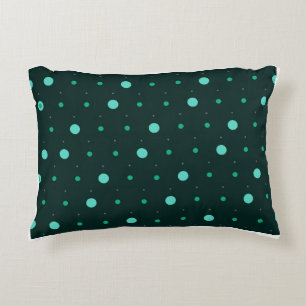 Turquoise Stippen Naadloos Patroon Accent Kussen