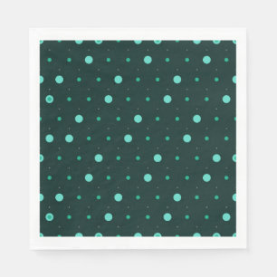 Turquoise Stippen Naadloos Patroon Servet