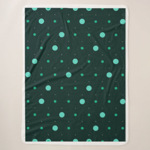 Turquoise Stippen Naadloos Patroon Sherpa Deken