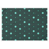 Turquoise Stippen Naadloos Patroon Tafelkleed (Voorkant (Horizontaal))