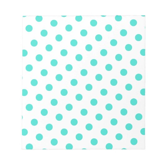 Turquoise Stippen Notitieblok (Voorkant)