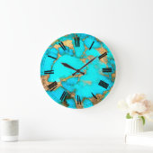 turquoise stone foto grote klok (Huis)