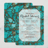 Turquoise Stones Vrijgezellenfeest Kaart (Voorkant / Achterkant)