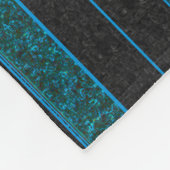 Turquoise streep deken (Hoek)