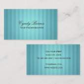Turquoise Streep Visitekaartje (Voorkant / Achterkant)