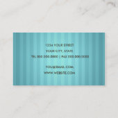 Turquoise Streep Visitekaartje (Achterkant)