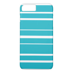 Turquoise Striped Summer CricketDiane Nautical iPhone 8/7 Plus Hoesje