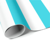 Turquoise Stripes (2e kleur toevoegen) Cadeaupapier (Rol Hoek)