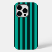 Turquoise Stripes achtergrond klaar om aan te pass Case-Mate iPhone Case (Achterkant)