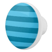 Turquoise Stripes Keramische Knop (Rechts)