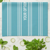 Turquoise Stripes keukenhanddoek (Gevouwen)